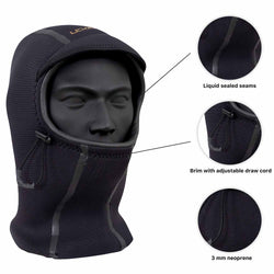 Level Six Quartz 2 mm Neoprene Paddling Hood features