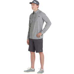 NRS Men's Guide Shorts in Dark Shadow front