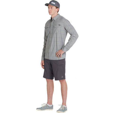 NRS Men's Guide Shorts in Dark Shadow front