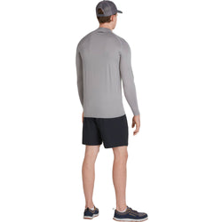 NRS Men's Rashguard Long Sleeve Shirt in Titanium model back