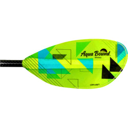 Aqua Bound Whiskey Fiberglass Bent Shaft Posi-Lok 2-Piece Kayak Paddle in Geo Punch right blade
