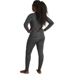 NRS Women's Expedition Weight Union Suit in Graphite model back