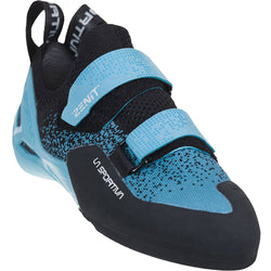 La Sportiva Women's Zenit Rock Climbing Shoes in Pacific Blue/Black angle