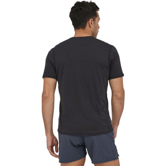 Patagonia Women's Cap Cool Daily Graphic Hoody in Black model back