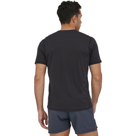 Patagonia Women's Cap Cool Daily Graphic Hoody in Black model back