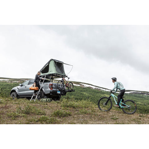 Thule Basin Wedge 2 Hardshell Roof Top Tent in Black lifestyle