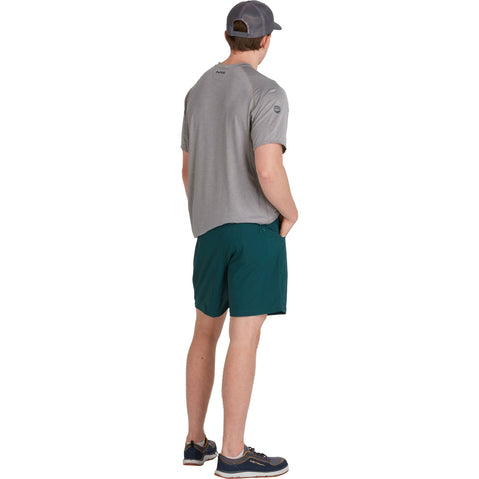 NRS Men's High Side Shorts in Sea Moss model back