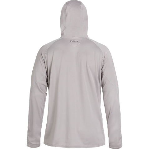 NRS Men's Lightweight Hoodie in Titanium back