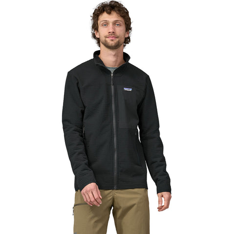 Patagonia Men's R2 TechFace Jacket in Black model front