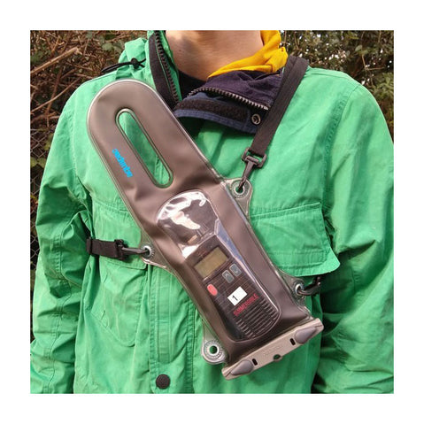 Aquapac VHF Pro Dry Case hiker using