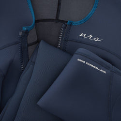 NRS Women's 2.0 Farmer Jane Wetsuit in Slate model detail