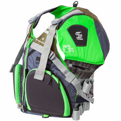 Stohlquist Fisherman Lifejacket (PFD) green angle view