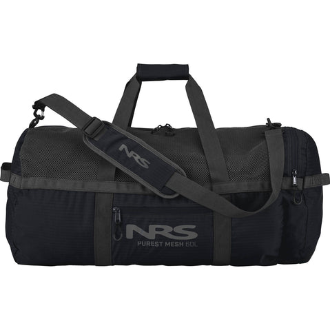 NRS Purest Mesh Duffel Bag in Black in 60L side