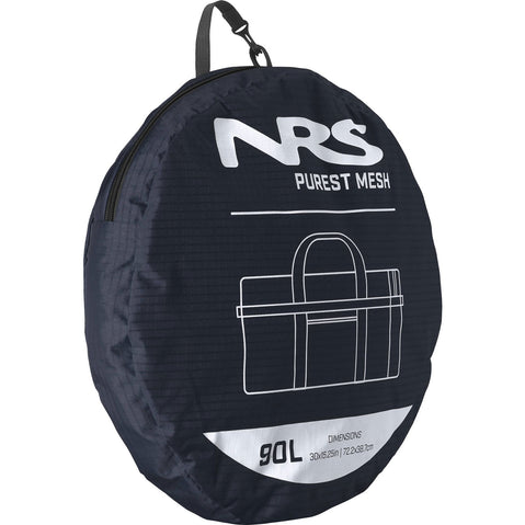 NRS Purest Mesh Duffel Bag in Navy in 90L storage bag