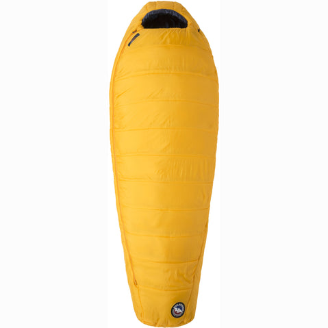 Big Agnes Lost Dog 30 Degree Synthetic Sleeping Bag in Yellow/Navy front