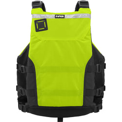 NRS Big Water Guide Lifejacket (PFD) in Safety Yellow back