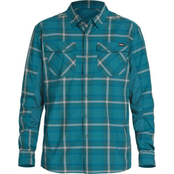 NRS Men's Guide Long Sleeve Shirt in Mediterranea front