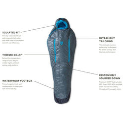 Nemo Women's Kayu 30-Degree Down Sleeping Bag detail