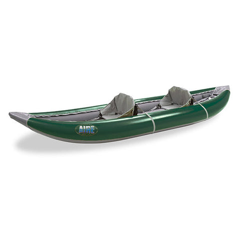 AIRE Lynx II Tandem Inflatable Kayak in Green angle