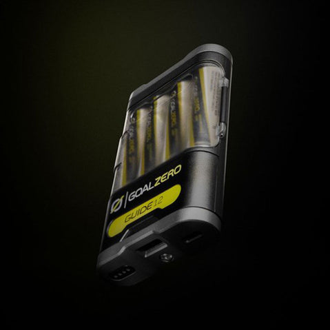 Goal Zero Guide 12 Plus Power Bank Solar Kit side