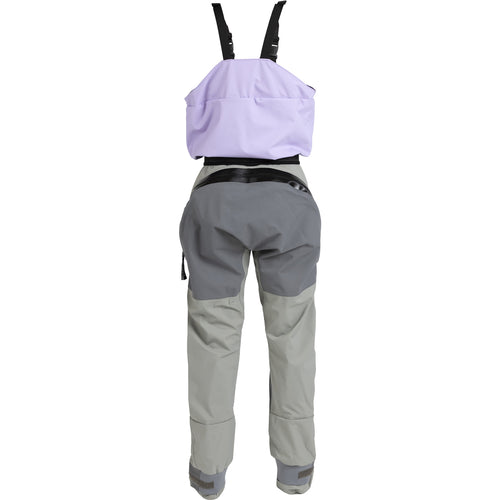 Kokatat Women's Hydrus Whirlpool Bibs w/ Drop Seat & Socks in Purple Haze back