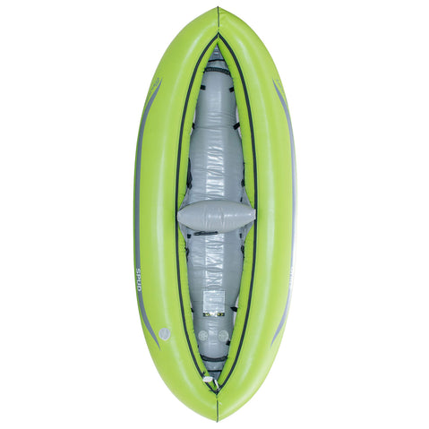 AIRE Tributary Spud Inflatable Kayak in Lime top