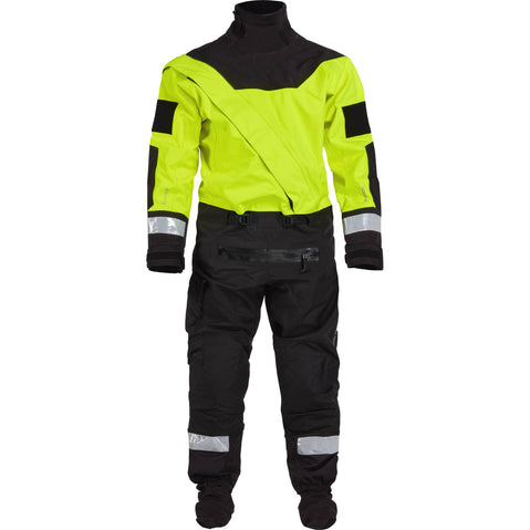 NRS Ascent SAR GORE-TEX Dry Suit in Safety Yellow front