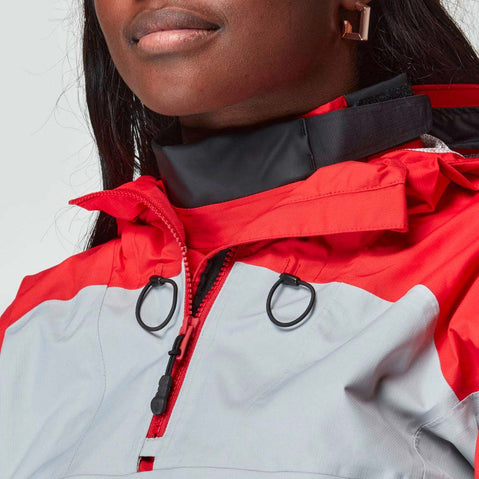 NRS Women's Riptide Paddling Jacket quarry front hood pulls