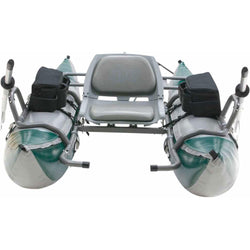 Outcast PAC 800FS Pontoon Boat in Green/Gray front