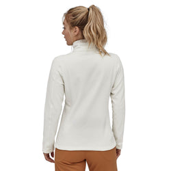 Patagonia Women's Micro D 1/4 Zip Top birch white model back