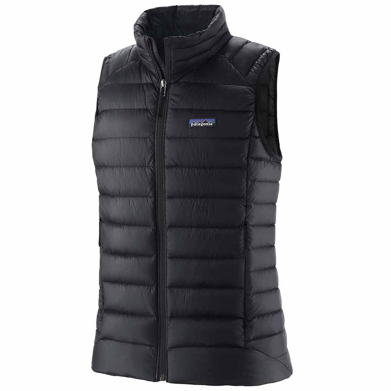 Patagonia Women's Down Sweater Vest in Black angle