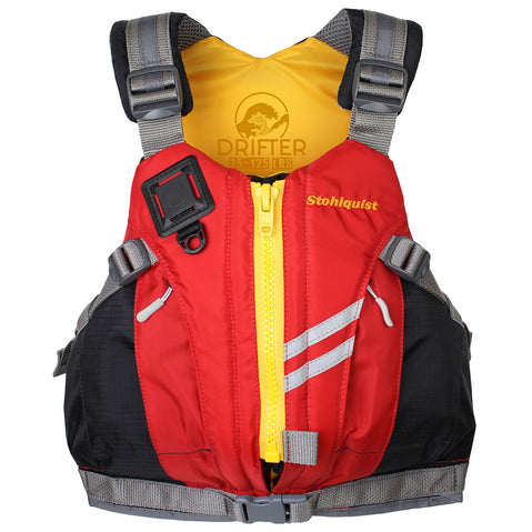 Stohlquist Drifter Youth Lifejacket (PFD) in Red front
