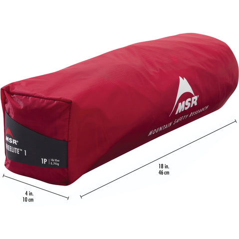 MSR FreeLite 1 Person Backpacking Tent packed size