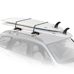 Yakima SUPDawg Paddleboard Roof Rack with loaded angle