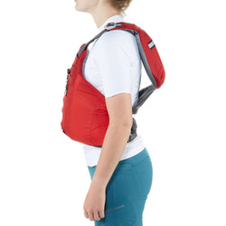 NRS Clearwater Kayak Lifejacket (PFD) in Red model side