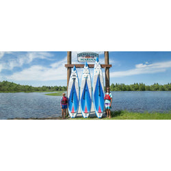 Sea Eagle NeedleNose 14 Inflatable SUP Board Electric Pump Package lifestyle