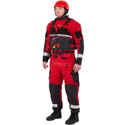 NRS Rapid Responder Lifejacket (PFD) in Red model left