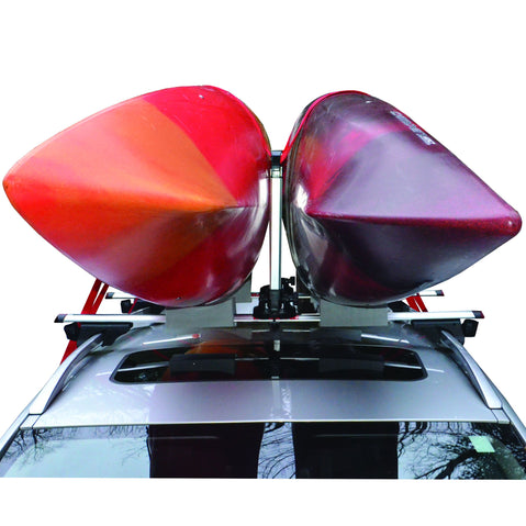 Malone Stax Pro 2 Kayak Roof Rack with kayak loaded