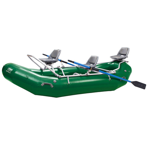 Outcast OSG Drifter 13 Self-Bailing Raft in Green side