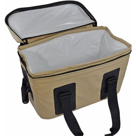Seattle Sports FrostPak 40 QT Arctic Double Wall Cooler in Tan open
