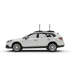 Yakima Big Stack Kayak Roof Rack Mount installed on a car side