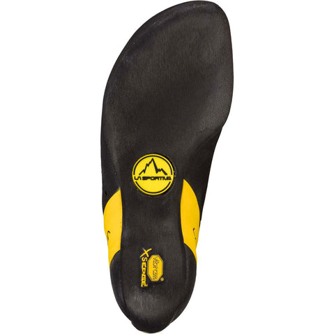 La Sportiva Men's Katana Lace Rock Climbing Shoes in Yellow/Black sole