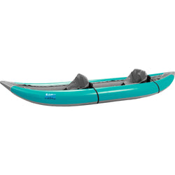 AIRE Lynx II Tandem Inflatable Kayak in Teal angle