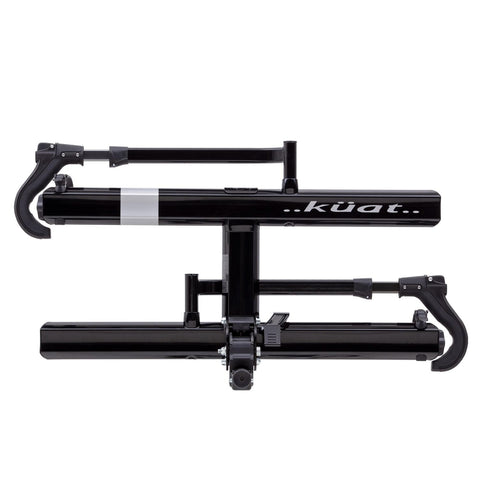 Kuat Sherpa 2.0 2 Bike Hitch Rack Black Metallic front view folded up