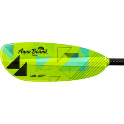 Aqua Bound Tango Fiberglass Straight Shaft Versa-Lok 2-Piece Kayak Paddle in Geo Punch left blade