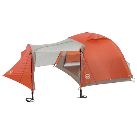 Big Agnes Copper Hotel HV UL 2 Rainfly Orange/Gray with pole