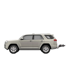 Yakima HoldUp Two Bike Hitch Rack installed on a car folded