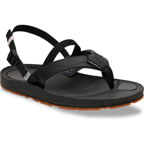 Astral Men's Filipe Sandals in Space Black with ankle strap
