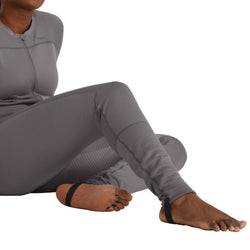 NRS Women's Lightweight Union Suit in Smoke model front