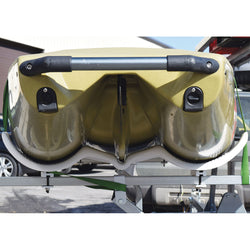 Malone Hobie Style Cradle Adapters with kayak loaded